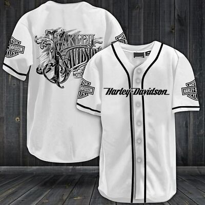 #ad Personalized Harley Davidson Limited Edition Men#x27;s Jersey 3D For Fans $31.90