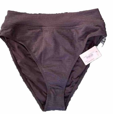 #ad Bare High Waist Bikini Bottom Women#x27;s Swimwear Bare Necessities Large $19.99
