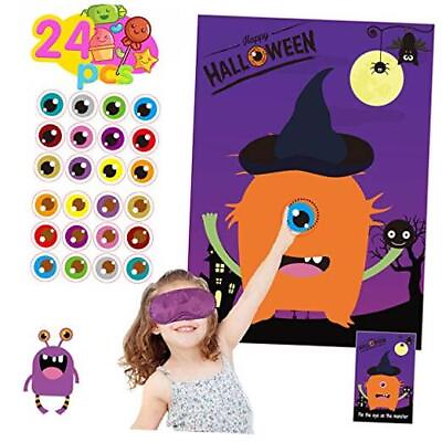 #ad Halloween Games for Kids Party Halloween Party Games for Kids Pin The Eye on $19.39