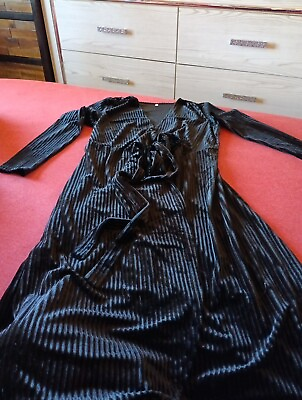 #ad Long Black Cocktail Party Dress Size Small $15.00