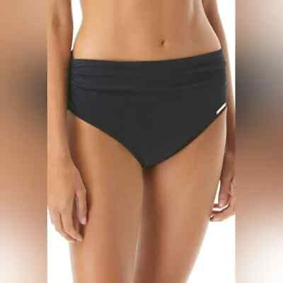 #ad Vince Camuto Womens Black Convertible High Waist Bikini Bottom Size Medium NWT $42.98
