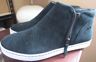 #ad Clarks Collection Warm Lined Sneaker Boots Pawley Joy Black Suede Women#x27;s 11 $37.99