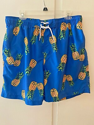 #ad Simply Style by Sears Hawaiian Tropical Swimming Trunks Men’s Large $11.00