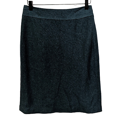 #ad Banana Republic 0P Green Wool Blend Straight Pencil Skirt Petite Women#x27;s Lined $22.30