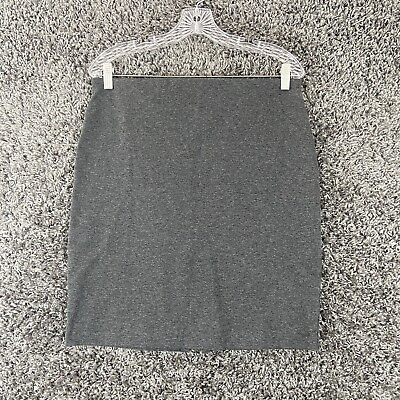 #ad Women’s M Pencil Skirt Charcoal Gray Elastic Waistband $11.95