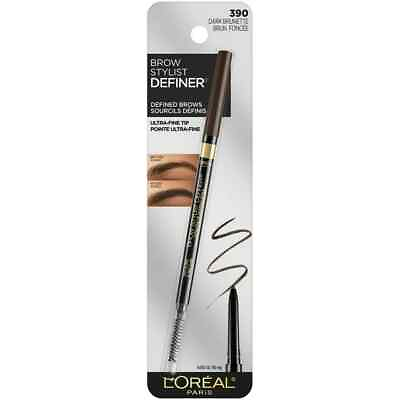 #ad L#x27;Oreal Paris Makeup Stylist Definer Waterproof Eyebrow Pencil Dark Brunette 390 $9.99