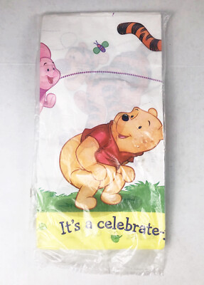 Disney Winnie The Pooh Table Cover Hallmark Party Express Tigger Piglet NEW $12.99