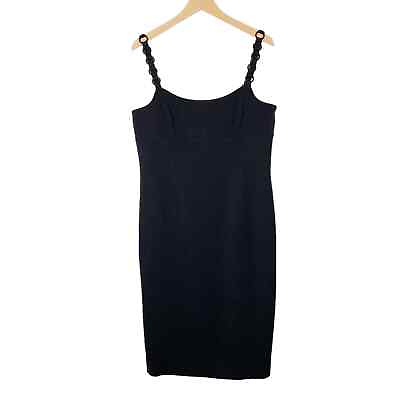 #ad Worth New York Little Black Dress Chain Link Straps Size 14 $135.00