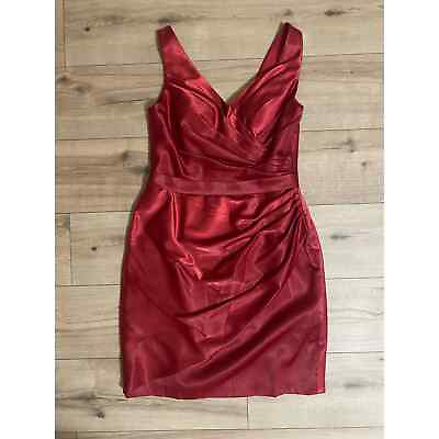 #ad #ad Red Cocktail Party Bridesmaid Dress Size 14 $75.00