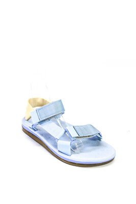#ad Melissa Womens Light Blue Double Strap Slingbacks Rubber Sandals Shoes Size 8 $41.49