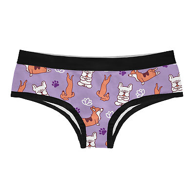 #ad Namaste Home With My Dog Womens Panties Funny Bikini Brief Graphic Underwear $7.70