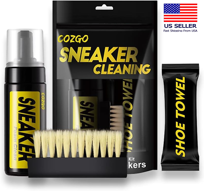 #ad Cleaner Kit Shoe Sneaker for Leather White For Shoes with Tennis Foam Cleaning $15.53