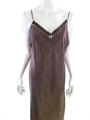 #ad Size 16 44 Brown Long Maxi Dress Sleeveless $32.62