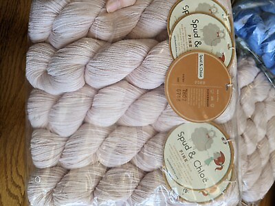 Fine Sock Yarn Spud amp; Chloe tutu pink bag of 5. 248 yds each sw wool silk 80 20 $40.00