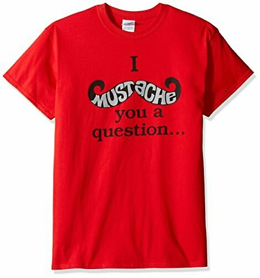 #ad Men T Line Funny T Shirt Mustache You A Question Size Medium Clothing $6.42