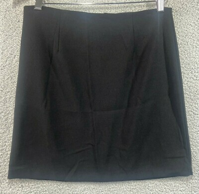#ad Unbranded Juniors Black Mini Skirt 100% Polyester Dry Clean Only Size Large $9.09