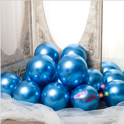 #ad 50Pack Metallic Purple Balloons 12inch Chrome Blue Party Balloons Latex Ballons $6.02