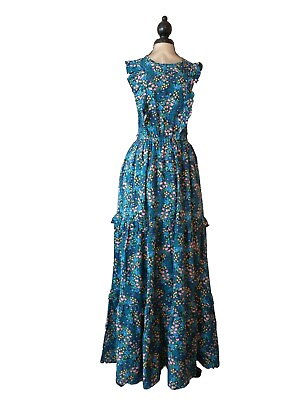#ad New Melloday Farm Rio Dress Size Small; Floral Maxi Length Dress for Events $65.00
