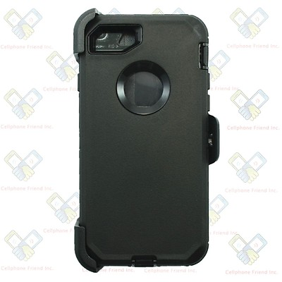 Black For Apple iPhone 7 Shockproof Defender Case Cover with Belt Clip amp; Screen $10.49