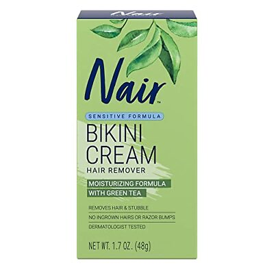 #ad Nair Bikini Cream with Green Tea Sensitive Formula 1.7 Ounce $6.11
