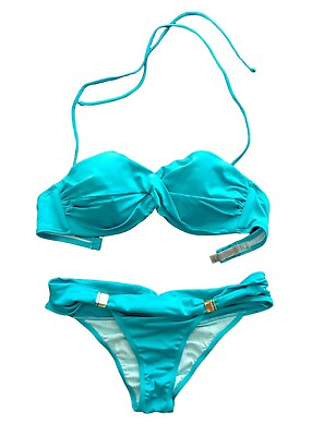 #ad Victoria#x27;s Secret 2 Piece Swimsuit 32C Bombshell Push Up Top amp; Fabulous Bikini S $73.99